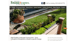 Desktop Screenshot of customstonescapes.com